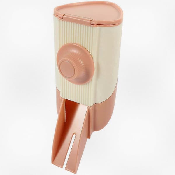 Automatisk foderautomat til små kæledyr, velegnet til kanin- og hamsterfoder, kaninfoderautomat til nem fodring 20x9 cm Rosa
