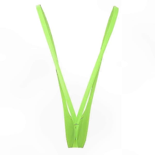 Neoninvihreä Mankini-uima-asu miehille