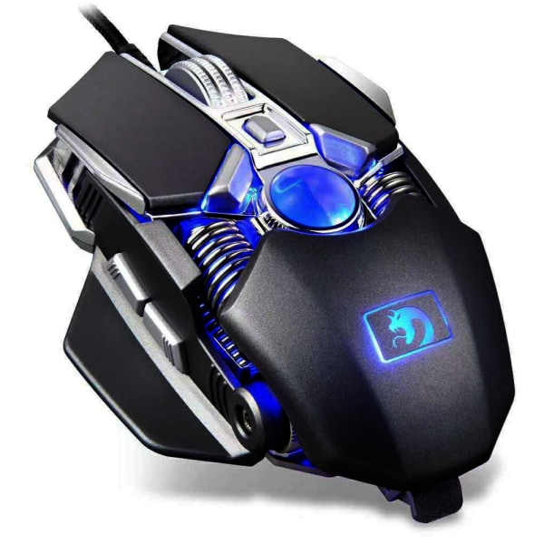 Wired Mechanical Gaming Mouse with Adjustable DPI for Professional Competition or Office Compatible with Various Devices-black