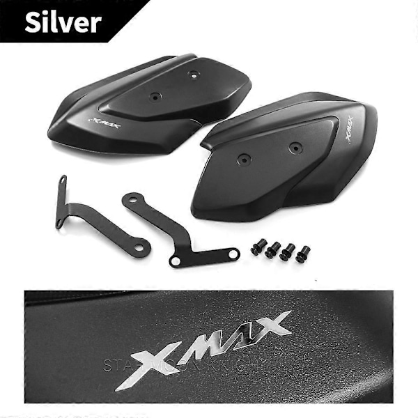 Til YAMAHA XMAX 300 2023- X MAX X-MAX Motorcykeltilbehør Håndbeskytter Skjold Håndbeskytter Beskyttelse Vindskærm Knuckle Visir Silver