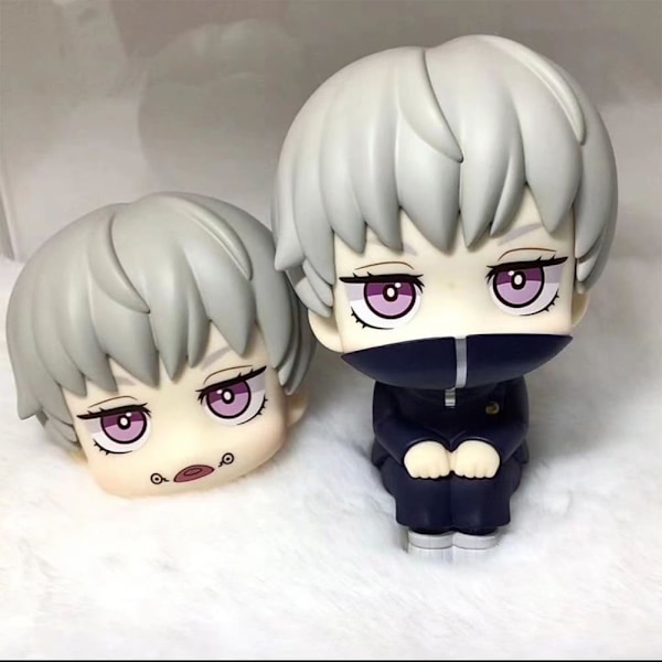 Puruuige 2 stk Satoru Gojo/Toge Inumaki Figur Statue 9.94cm Tegneserie Figur Modell Leke Samleobjekt Ornament Gave C