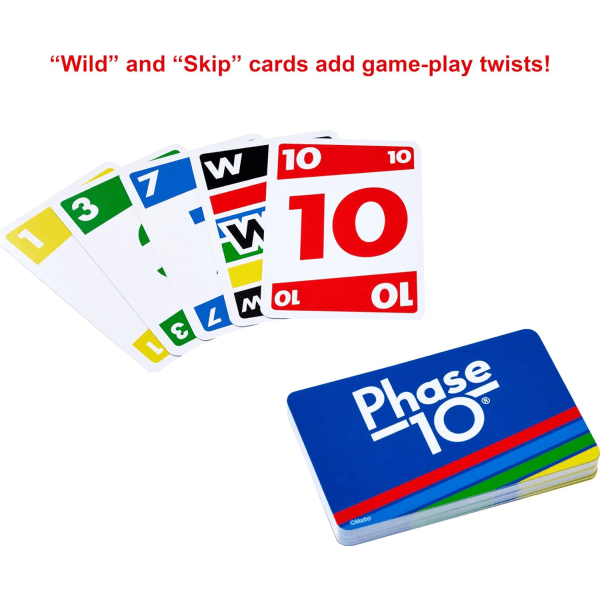 Fas 10 kortspel med 108 kort, gör en fantastisk leksak för barn, familj eller vuxen spelkväll, i åldrarna 7 år och äldre