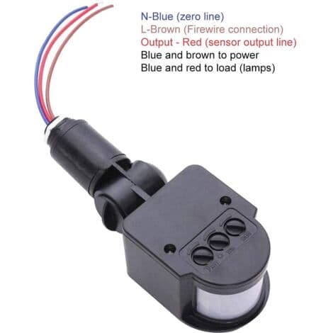 AC 85V-220V Infrared PIR Motion Detector Switch for Charging Lamp