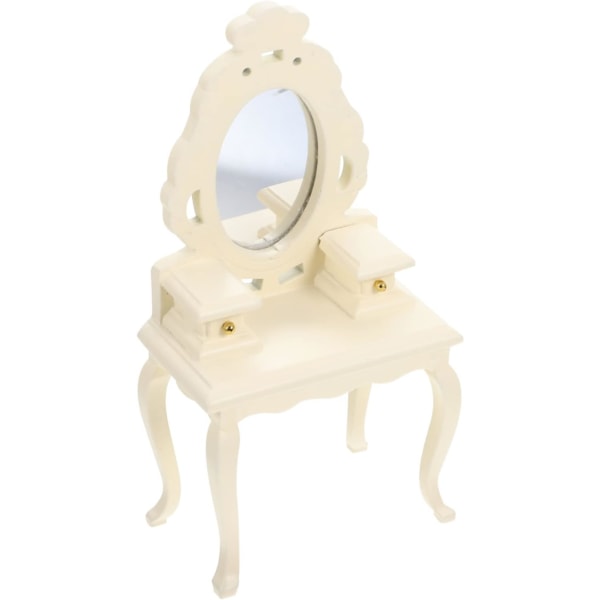 Mini Dresser Miniture Decoration Vanity Decor Makeup Mirror Vanity Miniture House Furniture Woodsy Decor Dolls House Dressing Table