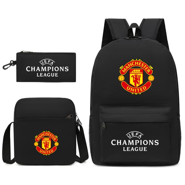 2026 New World Cup Theme Men's Student Backpack, Lightweight and Large Capacity (J) Black Image 2