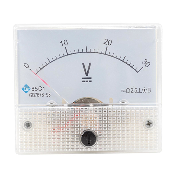 85C1 Analog Panel Meter Voltmeter DC Volt Spændingsmåler DC 0-30V