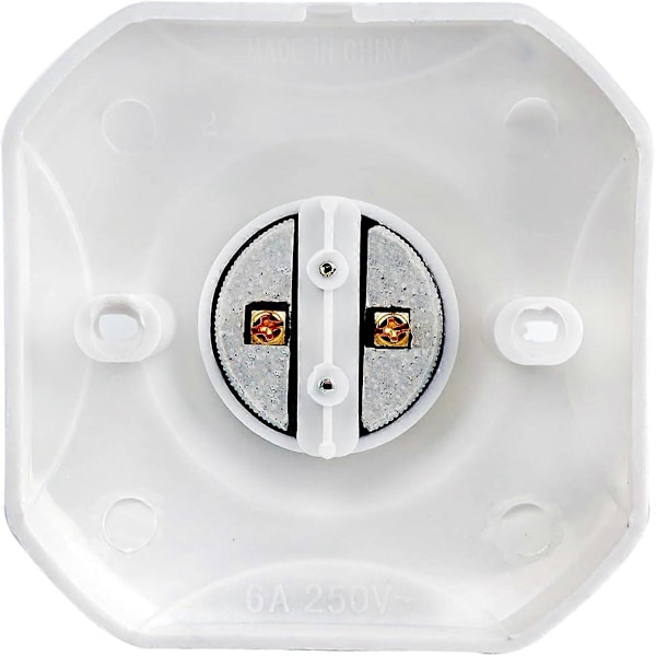 E27 Ruuvattava Kattopistorasia, AC 220-240V, Pistorasiapidike LED-lampulle, E27-kattolampun kanta, Valkoinen Muovilamppu, 4 kpl:n setti