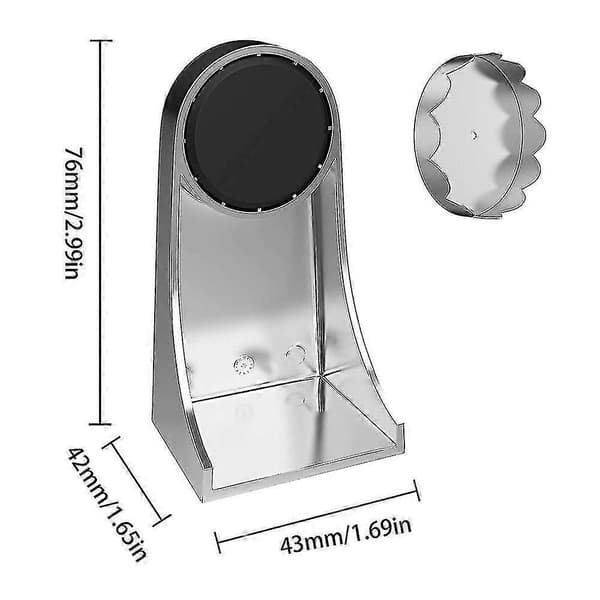 Sæbeholder med magnet, magnetisk sæbeholder, vægmonterede sæbeskåle (1 sæt-sølv)