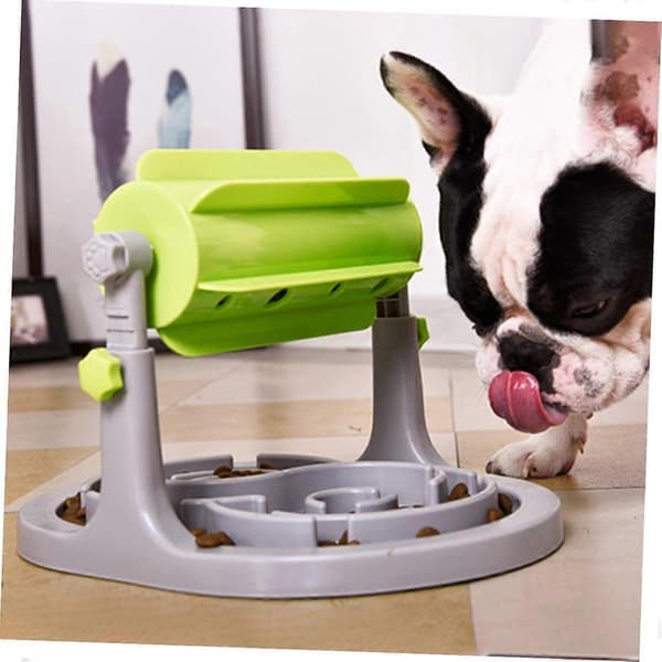 Foderdispenser og slowfeeder til katte - Rullende plastdesign forhindrer overspisning, sikker og holdbar