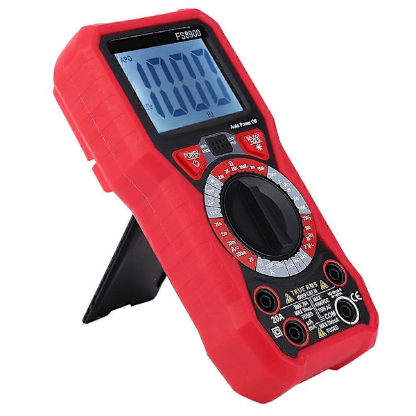 FS8900 LED Multifunktionell Digital Handhållen Multimeter AC DC Spänning Ström Mätare