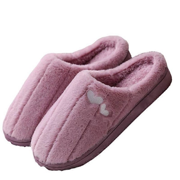 Bløde Fyldte Hjemmesko Skridsikre Indendørs Hjemmesko Behagelige Plys Slippers Til Hjem Soveværelse Nye Yellow 36to37