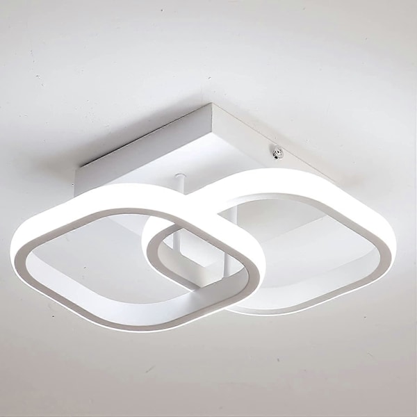 20W LED Taklampa, 6000K Kalla Vit Dia 24CM, Vit [Energiklass E]