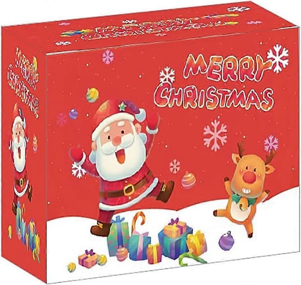 2023 Jule-nedtællingskalender med 24 dage - 24-rums jule-adventskalender legetøjs-blindbox til julefester
