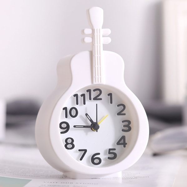 Candy Color Alarm Clock Child Student Bedside Small Alarm Clock Cartoon Violin Electronic Kids Cute Digital Alarm Clock