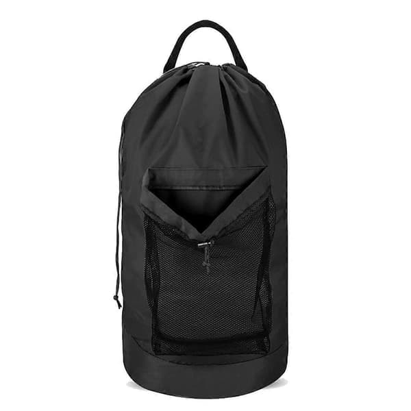 Laundry Bag with Shoulder Straps and Mesh Pocket Laundry Backpack Large Portable Laundry Hamper for College Laundromat