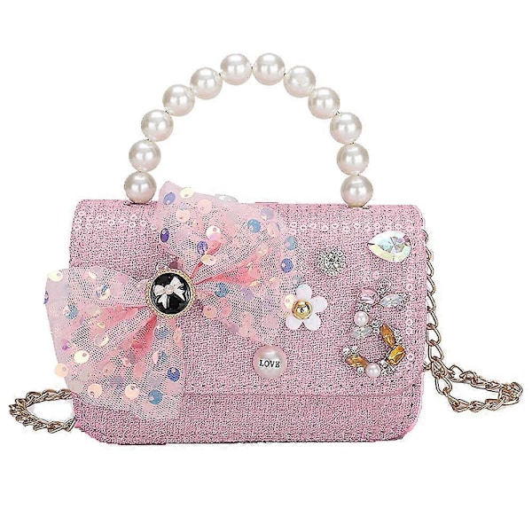 Crossbody taske, one shoulder, moderigtig, sød prinsesse pige håndtaske 2023, møntpung, trendy Pink