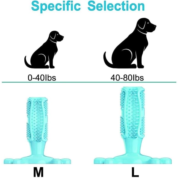 Tuggummi leksaker för hundar, hundtandborste, tandrengöring leksak, hund husdjur tandborstar, borstning stick/B/Medium