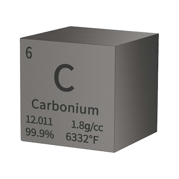 Carbon Firkant Densitet Kvadrater Rent Metal til Elements Samlinger Laboratorieeksperiment Periodisk Tabel Col