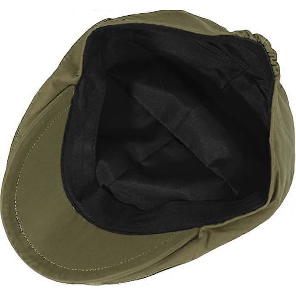 Sommer Ivy Peaked Caps Balloon Cap Bomulds Flat Cap til Mengreen green