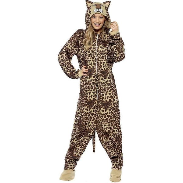 Unisex voksen leopardkostume