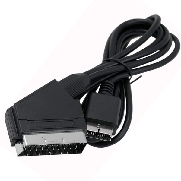 Spelkonsol PS2 Broomhead-kabel Kabel AV-kabel kompatibel med PS3/PS2/PSOne PAL (ej för HDMI)-svart