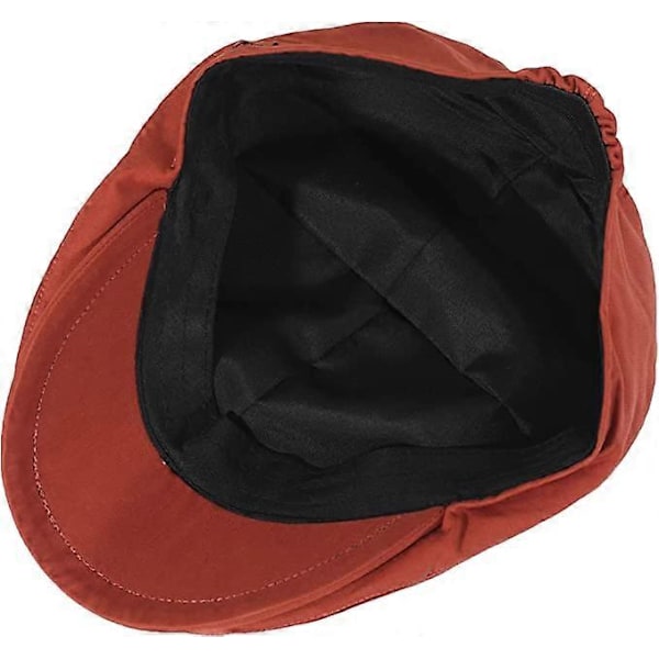 Summer Ivy Peaked Caps Ballongcaps Bomulls Flat Cap for Mengreen orange