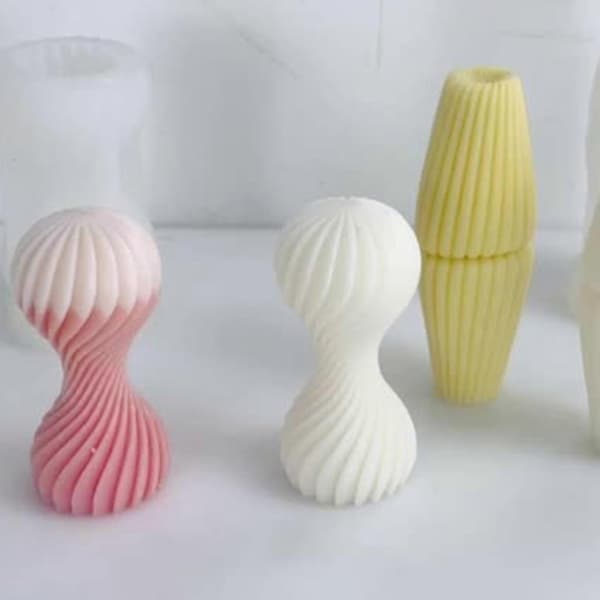 DIY Stearinlysforme Cylinder Stearinlysform, Cylinder Silikone Stearinlysform, 3D Geometrisk Stearinlysform Stearinlys Dekorationsværktøjer