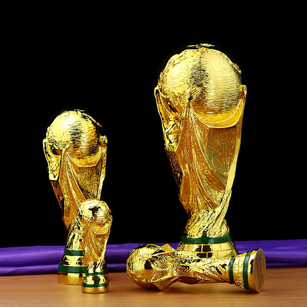 VM Fodboldtrofæ Resin Replika Trofæ Model Fodbold Fan Souvenir Gave 36cm