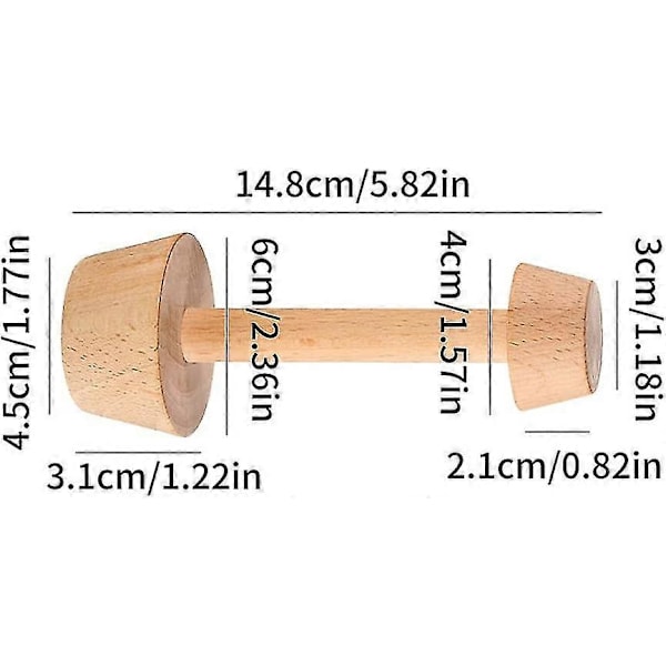 Tart Tamper, Tre Egg Tart Pusher Dobbeltsidig DIY Tart Bakeform Kjøkken Bakeverktøy (2 stk)