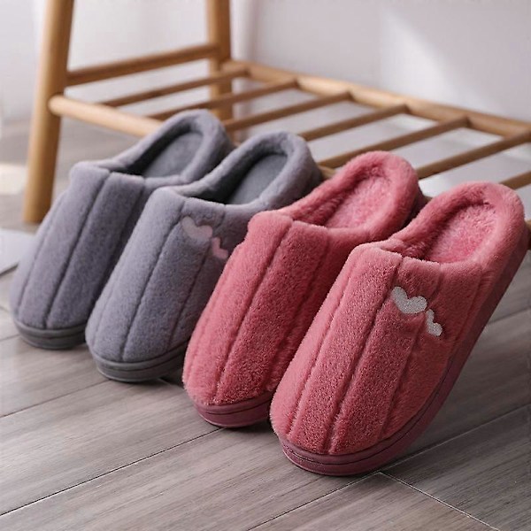 Bløde Fyldte Hjemmesko Skridsikre Indendørs Hjemmesko Behagelige Plys Slippers Til Hjem Soveværelse Nye Coffee Color 36to37