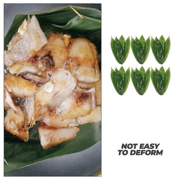 Bambusblader for matlaging av Zongzi Sushi Bambusblader for servering 50 stk