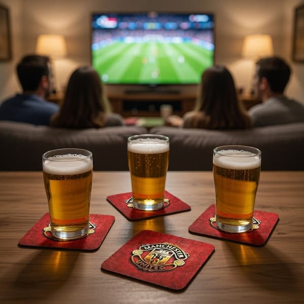 4-pakkaus - Lasinaluset Manchester United - Lasinaluset multifärg multicolor