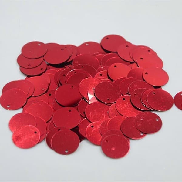 DIY kiiltävät pyöreät irtopailjetit ompelutarvikkeet 16mm sininen-hyvä