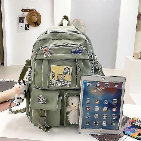 Backpack Kawaii School Bag With Pendant Small Backpack School Supplies High School Students School Bag