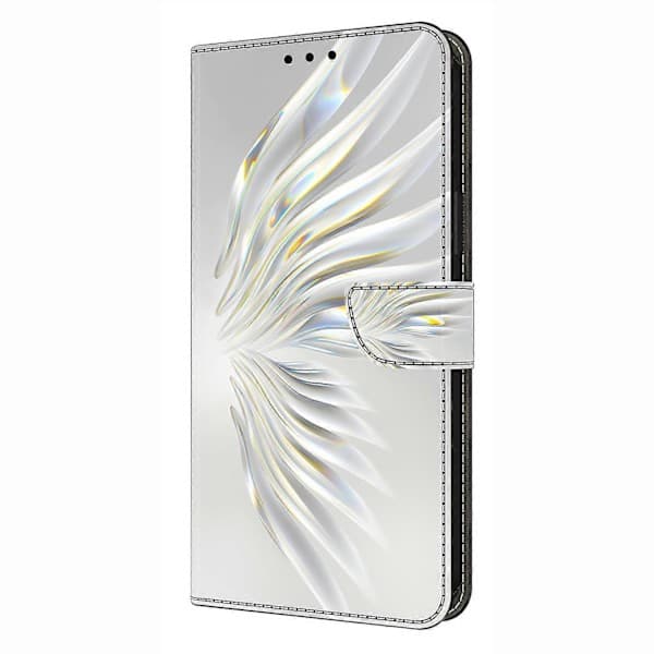 Fodral för iPhone 16 Plus Plånboksfodral Mönstertryck Stativ Läder Flip Telefonfodral - Crystal Wings