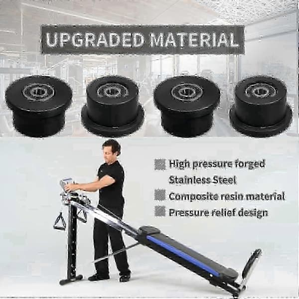 Total Gym 1000-1900 Hjul - Erstatningsruller 4 stk. sæt