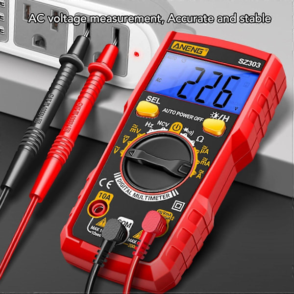 Digitalt Multimeter Høj Nøjagtighed Multifunktionelt NCV Spændings- og Strømmåler til Reparation og Vedligeholdelse