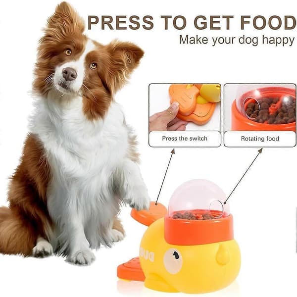 Ande-godbidsdispenser til hunde - Langsom foderautomat mod hurtig spisning, interaktivt puslespilsfoder til hunde og katte, holdbart design