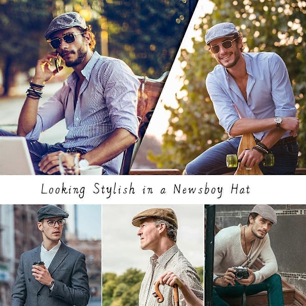 Justerbar solhatt herrebasker (kaffe + lysegrå) 2 stykker MÖRKGRÅ