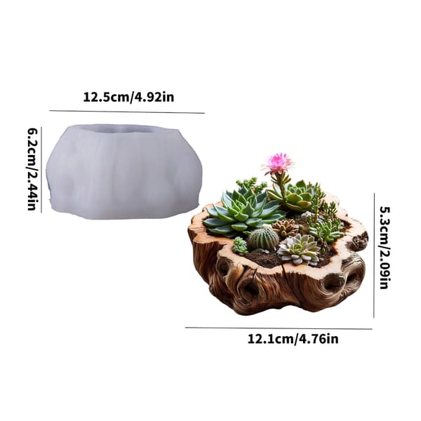 Håndverk Silikonform For Tilpassede Sementplanter DIY Hjem Og Gaver