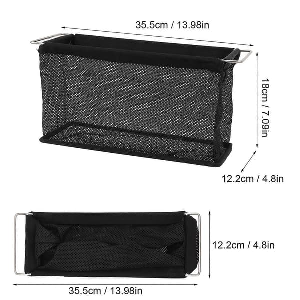 Campingbord Opbevaringspose til IGT-enhed Rustfrit Stål Polyester Universal Sammenklappelig Hængende Netkurv Campingbord Tilbehør