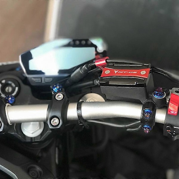Cylinderkåpa fram och bak bromsvätskereservoarlock skydd för Yamaha MT09 TRACER MT-09 2020 2019 2014-2018 motorcykel Oil Filler Cap Black