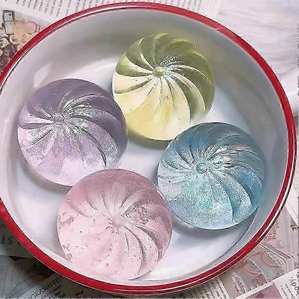 Stor Glitter Dumpling, Blød Klemme Fidget Legetøj, Mega Regnbue Dumpling, Sød Angstlindrende Squishy, Sjov Stresslindrende Legetøj til Børn og Voksne 1pcs