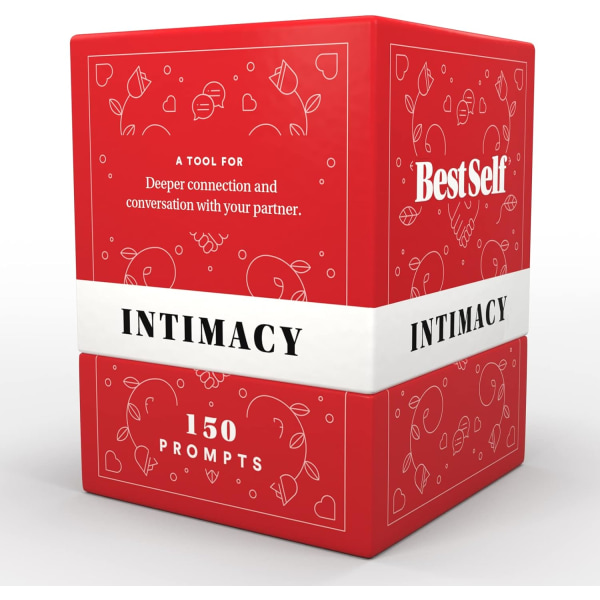 BestSelf Intimacy Deck: 150 relationsbyggande konversationsstarter, meningsfullt parspel. Perfekt för kortspel för par
