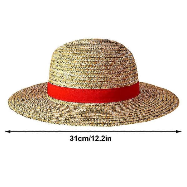 Luffy Stråhat Multifunktionel Anime Tegneseriefigur Solcreme Stråhat Cosplay Solhat til Voksne