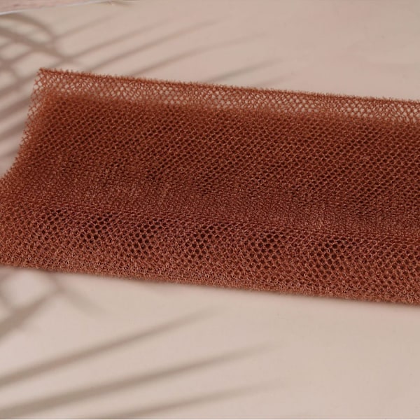 2-pak net svamp, badekar krops eksfoliering Badekar krop ryg skrubber for blødere hud Coffee 30*80cm