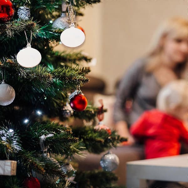 Juleophæng i træ til dekoration, 30 stk. sæt