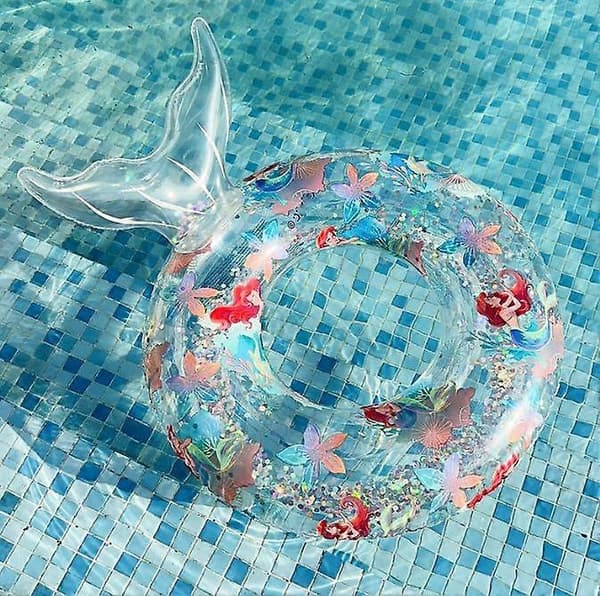 Havfrue Pool Float, Havfruehaleformet Pool Svømmerør Ring Floatie