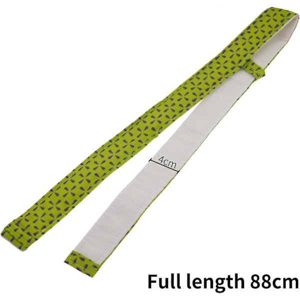 2 Set Kakband Tjockt Bomull Baka Jämna Band, Superabsorberande Fuktiga Bälten (88 X 4cm, Lila/Grön)