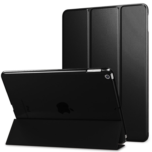 Cover - Slim Lightweight Smart Case Stand Cover with Translucent Frosted Back Protector with Auto Wake/Sleep-black